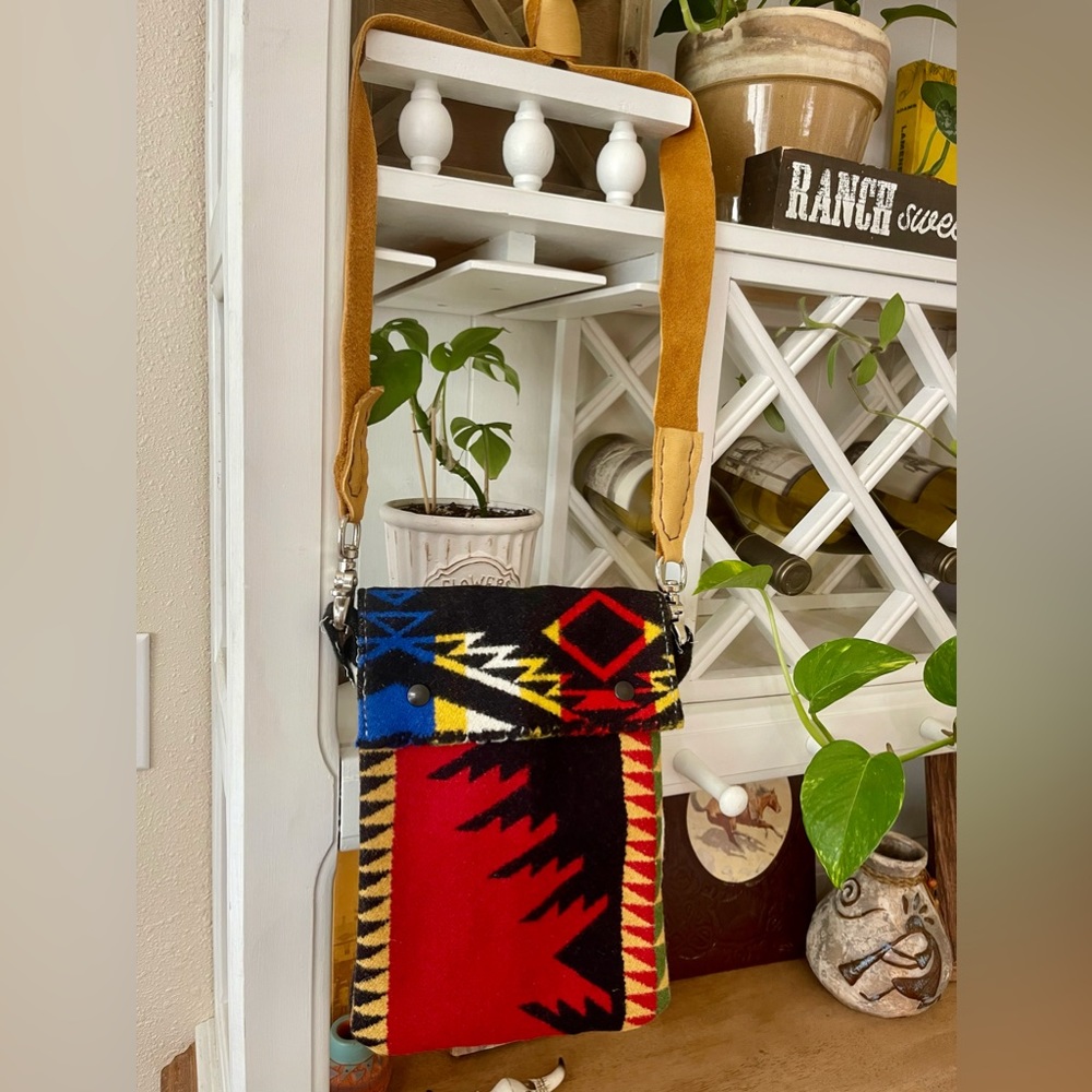 100% Pendleton wool cross body bag.